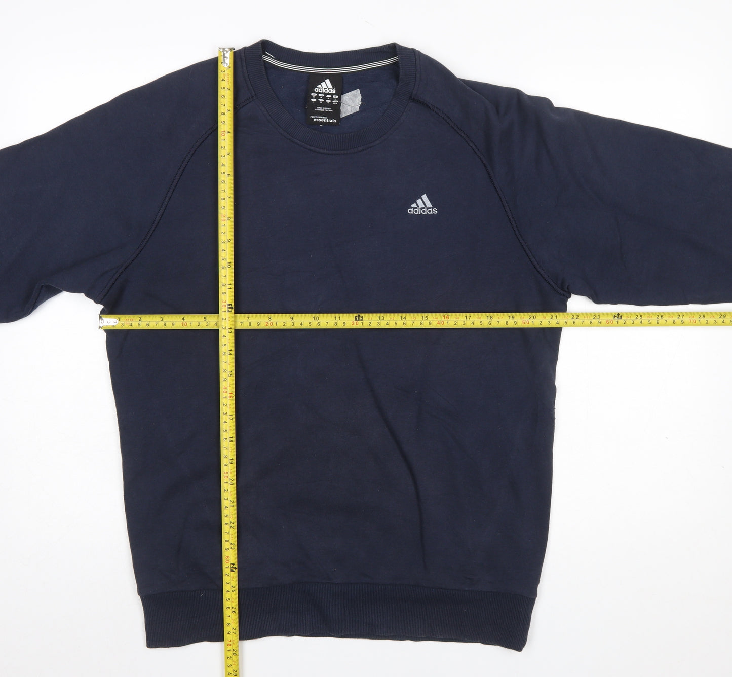 Adidas Men's Blue Pullover Sweatshirt M Crew Neck