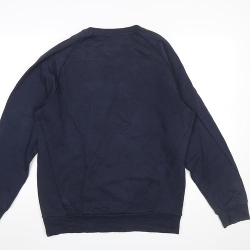 Adidas Men's Blue Pullover Sweatshirt M Crew Neck