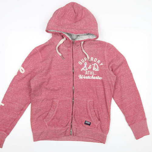 Superdry Women’s Pink Full Zip Hoodie XL - Soft Fleece Lined