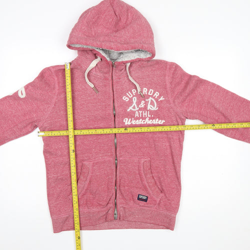 Superdry Women’s Pink Full Zip Hoodie XL - Soft Fleece Lined