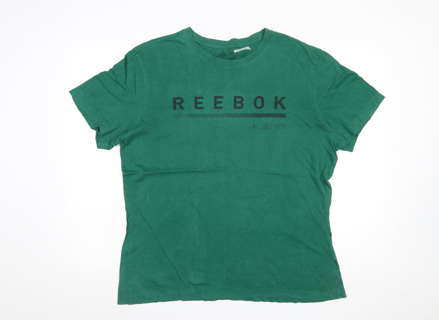 Reebok Men's Green XL Sports Graphic Print T-Shirt