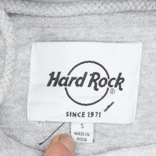 Hard Rock Cafe Women’s Grey Pullover Hoodie Small Tenerife Logo