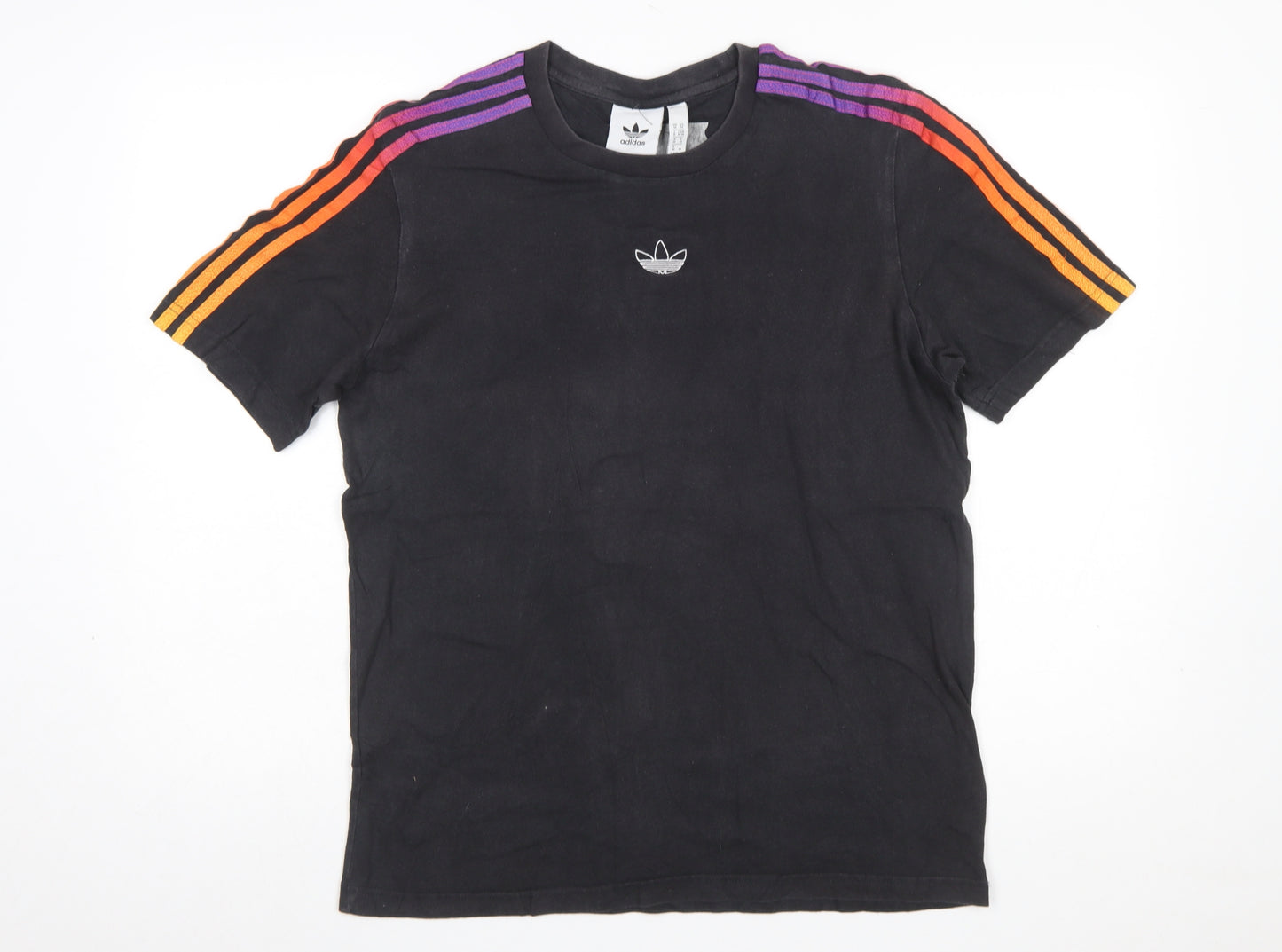 adidas Men's Black Short Sleeve Retro Sports T-Shirt Size M