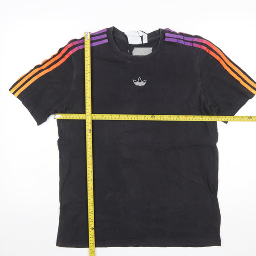 adidas Men's Black Short Sleeve Retro Sports T-Shirt Size M