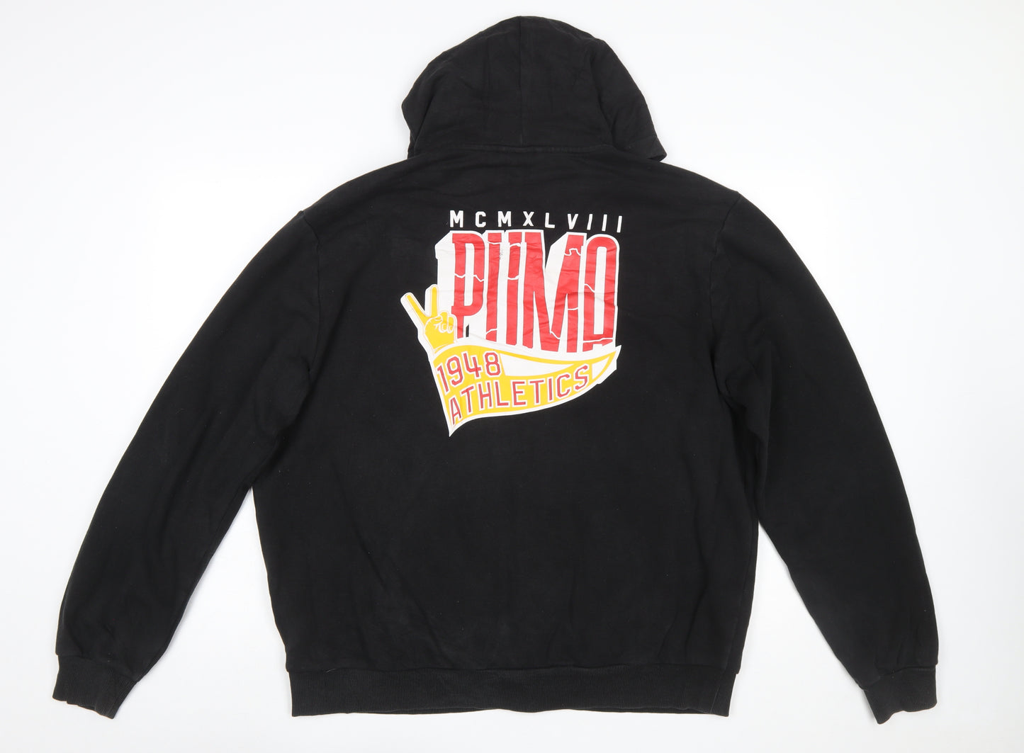 PUMA Men's Black XL Full Zip Hoodie with Logo Graphic