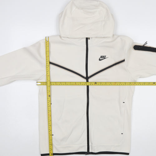 Nike Men’s Ivory Full Zip Hoodie Small Lightweight Sportswear