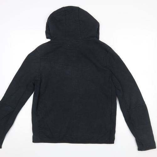 Nike Boys Black XL Full Zip Hoodie - Cotton Blend Sportswear