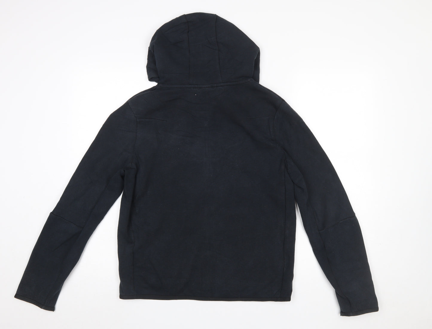 Nike Boys Black XL Full Zip Hoodie - Cotton Blend Sportswear