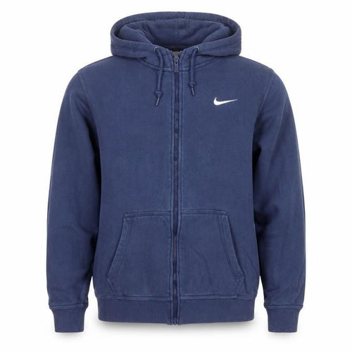 Nike Men's Blue Full Zip Hoodie M Sports Fleece Sweatshirt