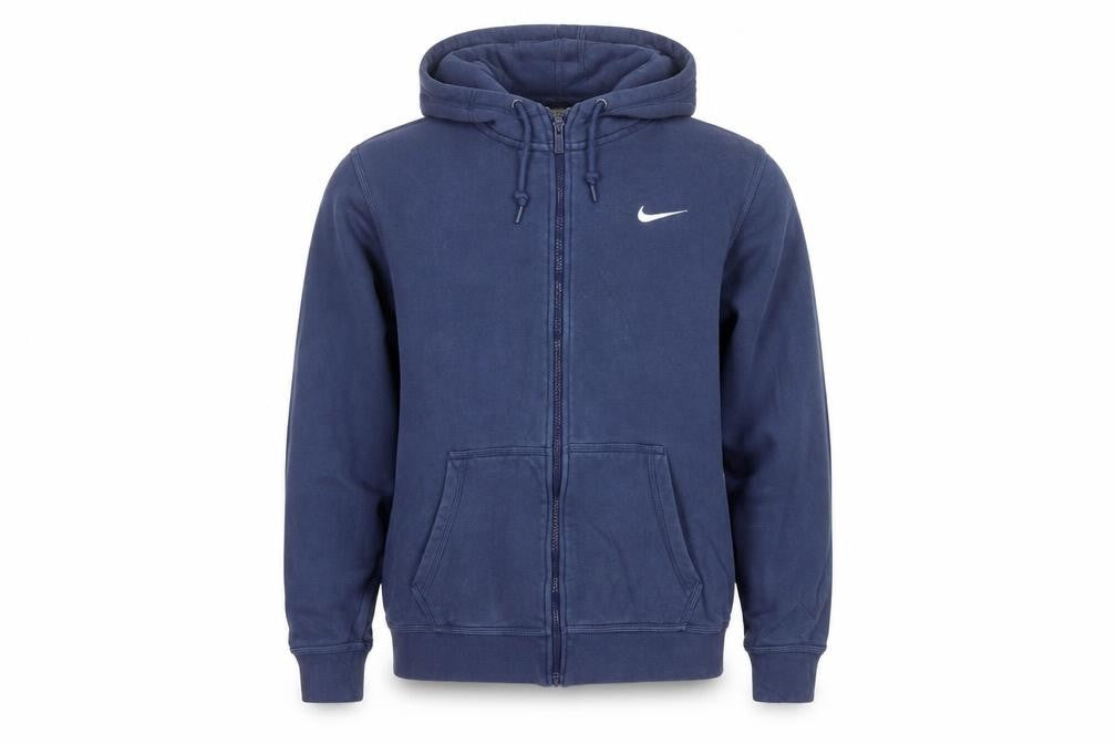 Nike Men's Blue Full Zip Hoodie M Sports Fleece Sweatshirt