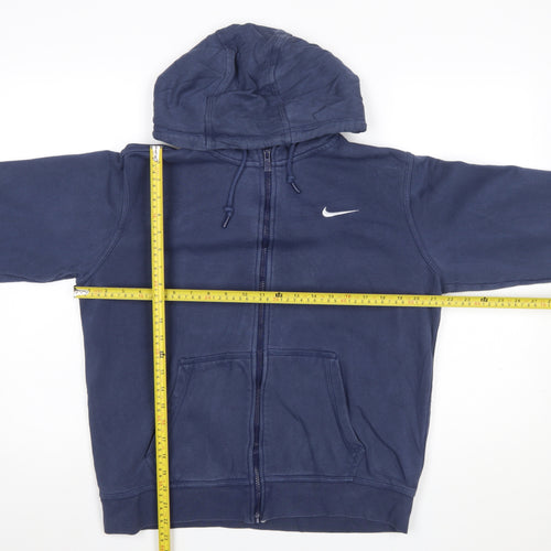 Nike Men's Blue Full Zip Hoodie M Sports Fleece Sweatshirt