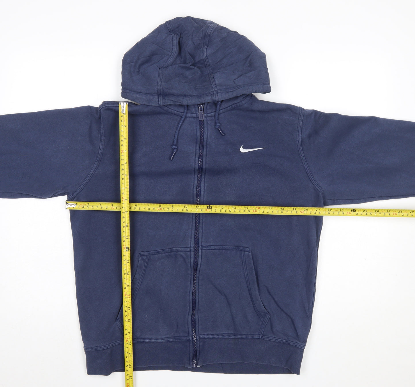 Nike Men's Blue Full Zip Hoodie M Sports Fleece Sweatshirt