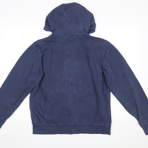 Nike Men's Blue Full Zip Hoodie M Sports Fleece Sweatshirt