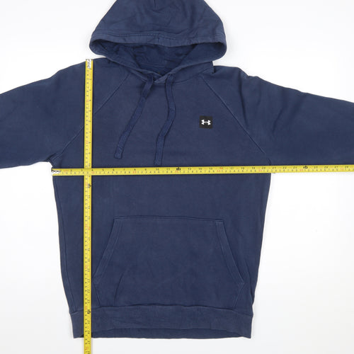 Under Armour Men's Blue Pullover Hoodie Small Cotton Blend