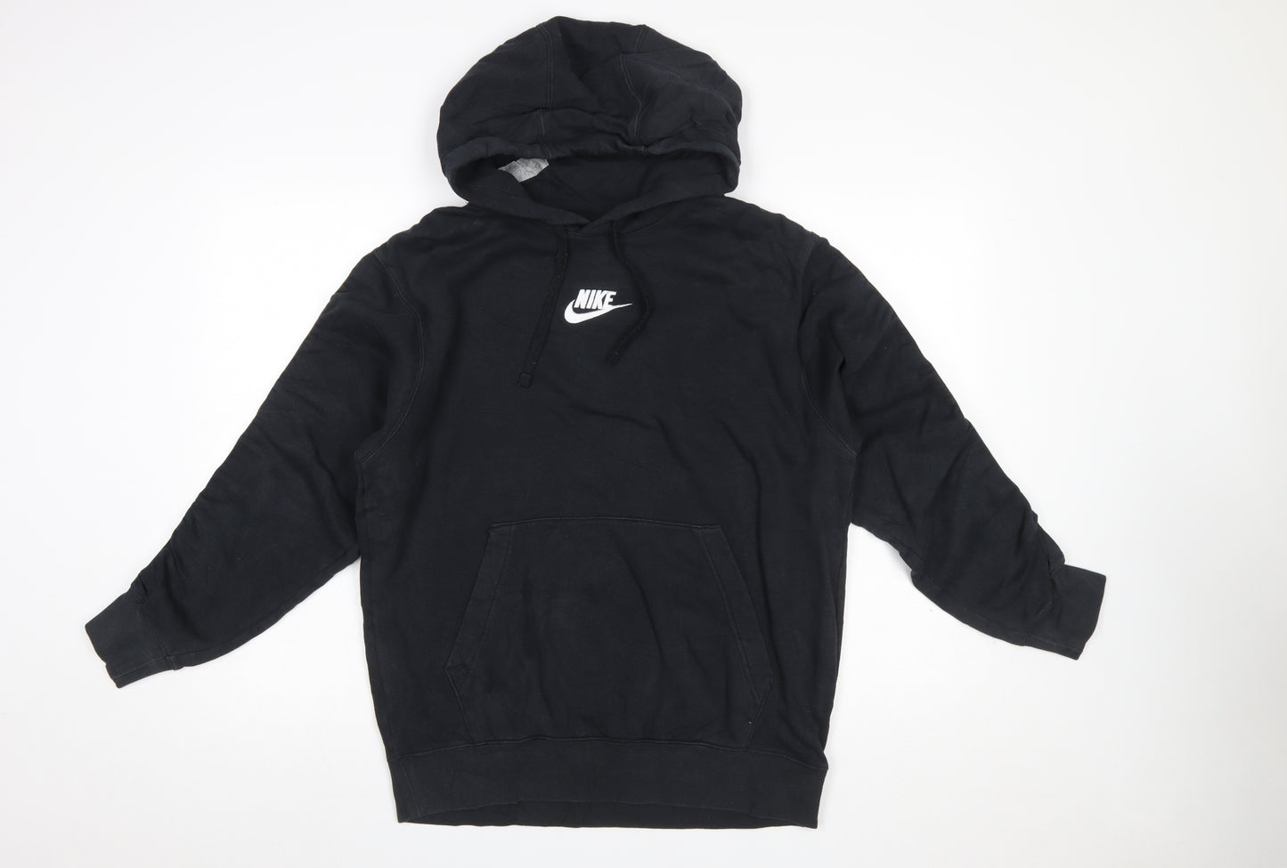 Nike Men’s Black Pullover Hoodie M Logo Fleece Sportswear