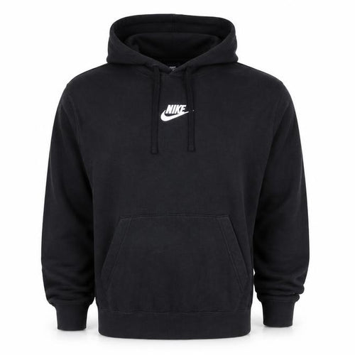 Nike Men’s Black Pullover Hoodie M Logo Fleece Sportswear
