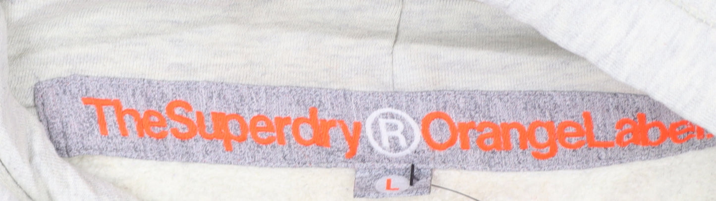Superdry Orange Label Women's Beige Pullover Hoodie L