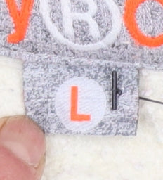 Superdry Orange Label Women's Beige Pullover Hoodie L