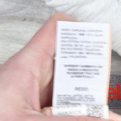 Superdry Orange Label Women's Beige Pullover Hoodie L