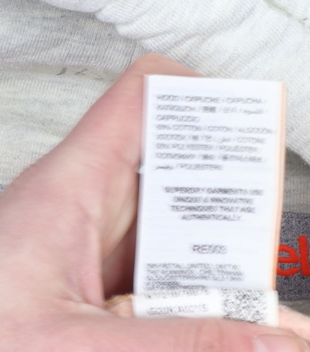 Superdry Orange Label Women's Beige Pullover Hoodie L