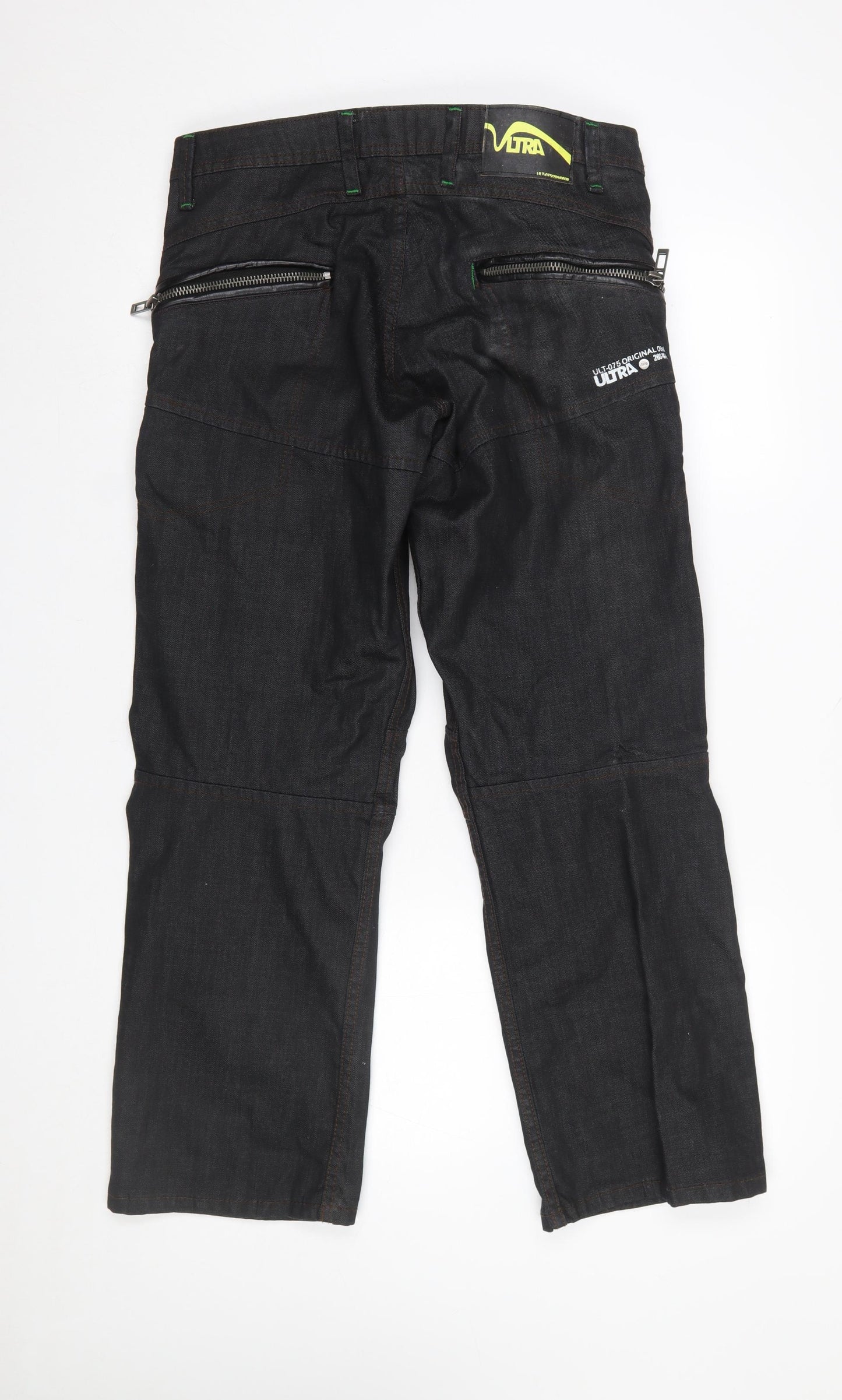 Ultramagnetic Men's Black Straight Fit Denim Jeans Size 32