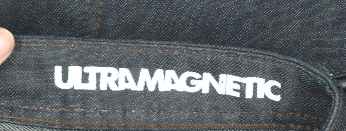 Ultramagnetic Men's Black Straight Fit Denim Jeans Size 32