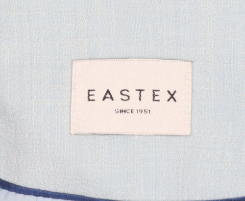 Eastex Women Blue Classic Linen Blend Suit Jacket UK 16
