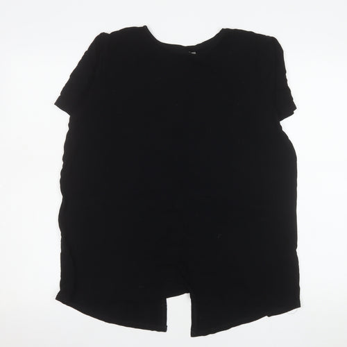 ASOS Womens Black Short Sleeve Basic Jersey T-Shirt Size 12