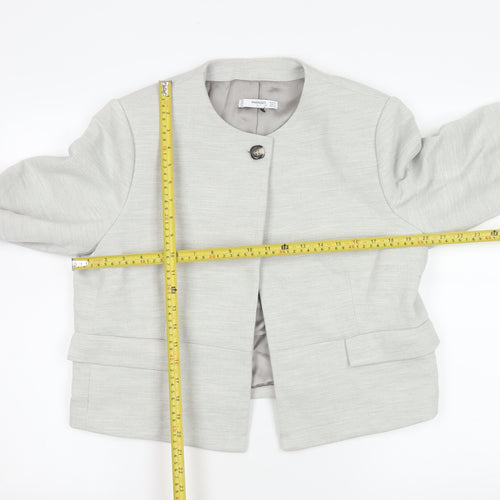 Mango Women Beige Suit Jacket XL Classic Lined Tailored Blazer
