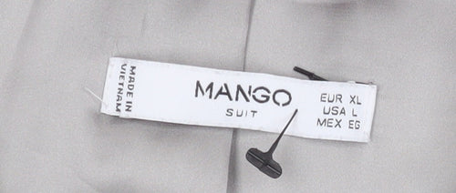 Mango Women Beige Suit Jacket XL Classic Lined Tailored Blazer