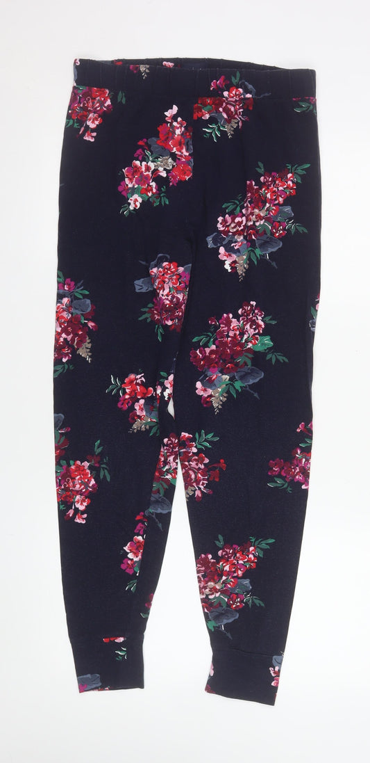 Joules Women’s Navy Floral Cotton Stretch Leggings Size S