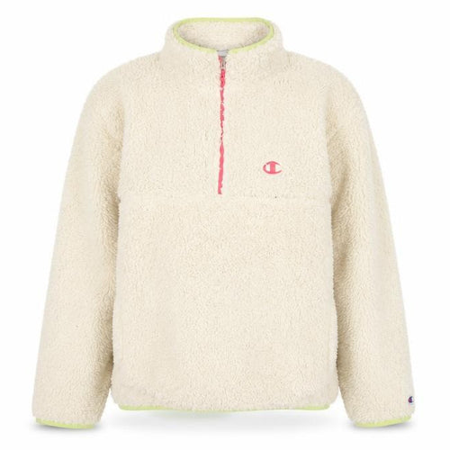 Champion Elite Womens Beige Fleece 1/4 Zip Pullover Hoodie XL
