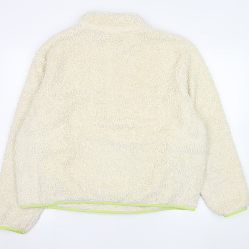 Champion Elite Womens Beige Fleece 1/4 Zip Pullover Hoodie XL