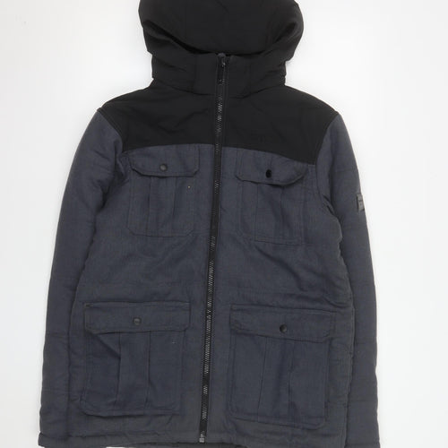 Regatta Men’s Grey Hooded Puffer Jacket M Waterproof Winter Coat