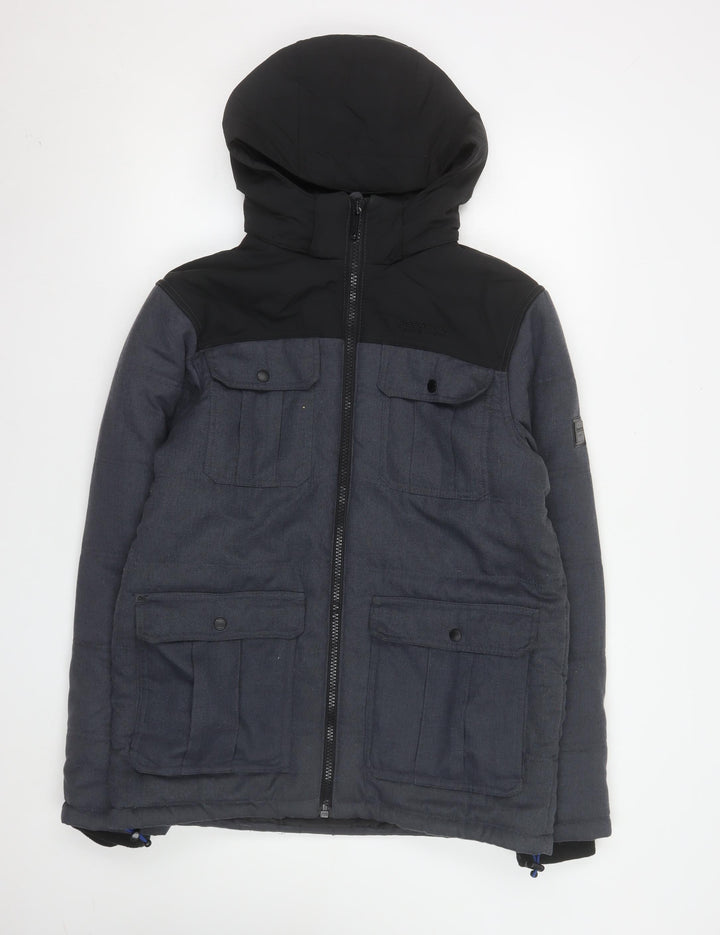 Regatta Men’s Grey Hooded Puffer Jacket M Waterproof Winter Coat