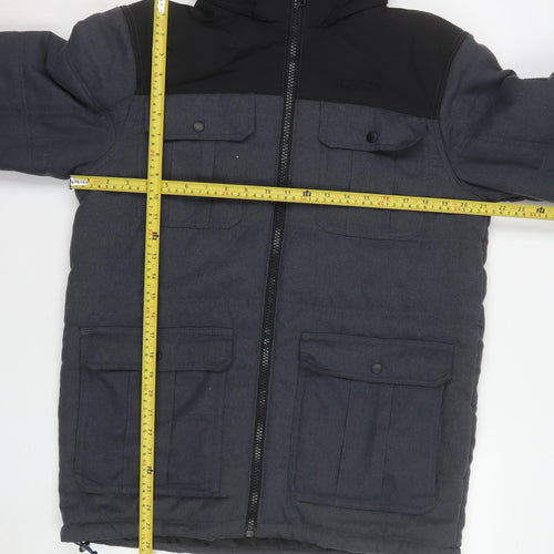 Regatta Men’s Grey Hooded Puffer Jacket M Waterproof Winter Coat