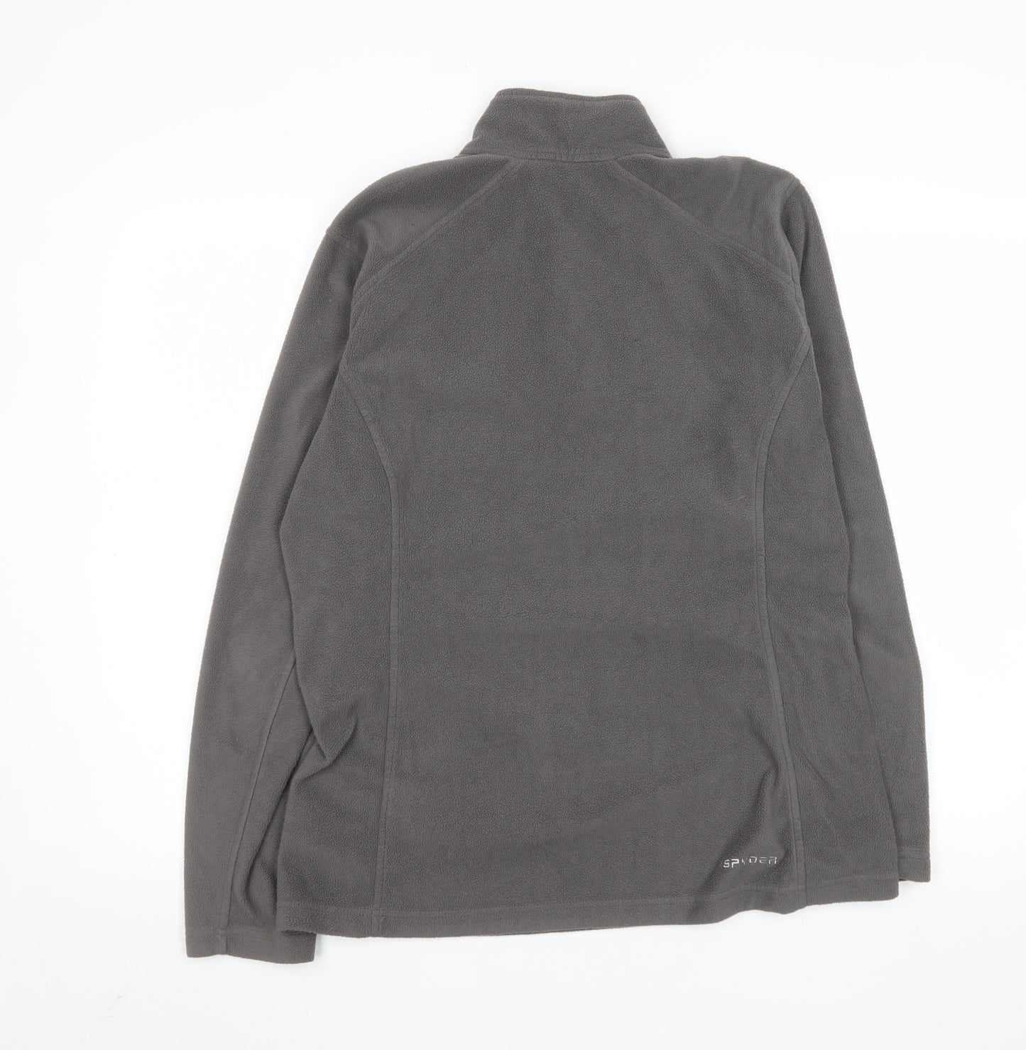 Spyder Women’s Grey Fleece 1/4 Zip Pullover Sweatshirt Size L 14/16