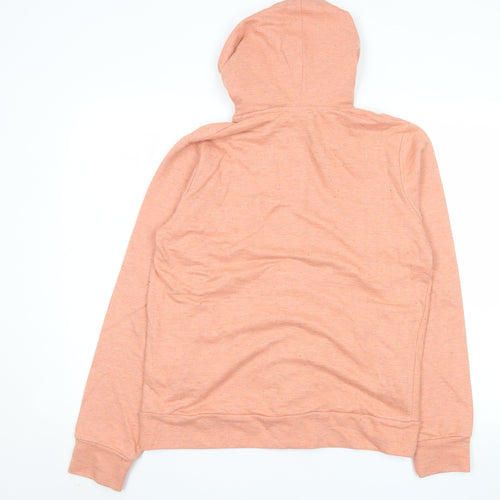 Fenchurch Women Pink Hooded Button-Up Basic Jacket XL