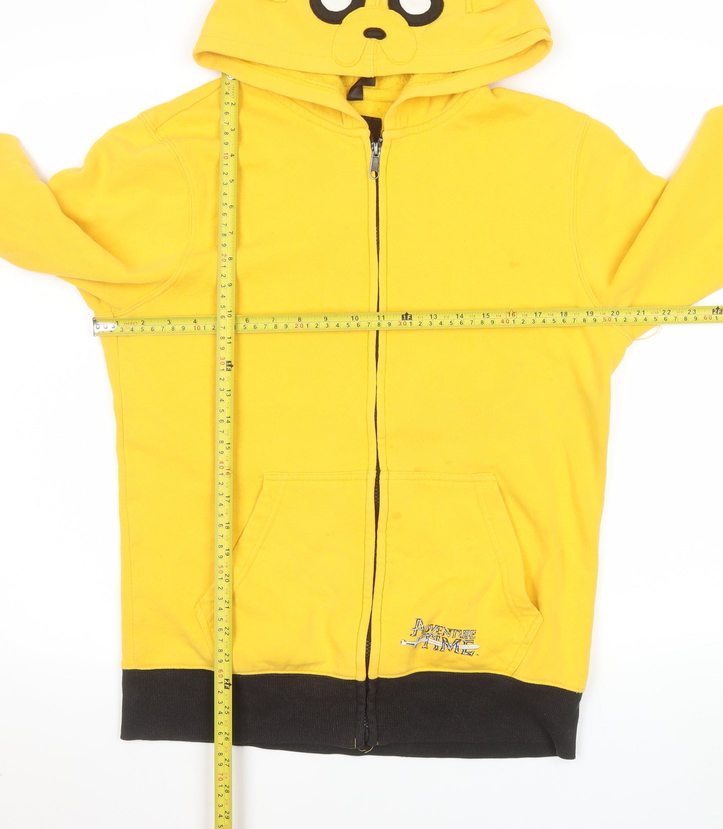 Cartoon Network Adventure Time Yellow Hooded Jacket Men's M
