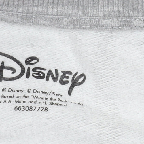 Disney Women Grey Mickey Mouse Pullover Sweatshirt Size 14 XL