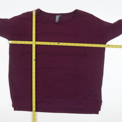 Sweaty Betty Women's Purple Cotton Blend Pullover Sweatshirt Size S