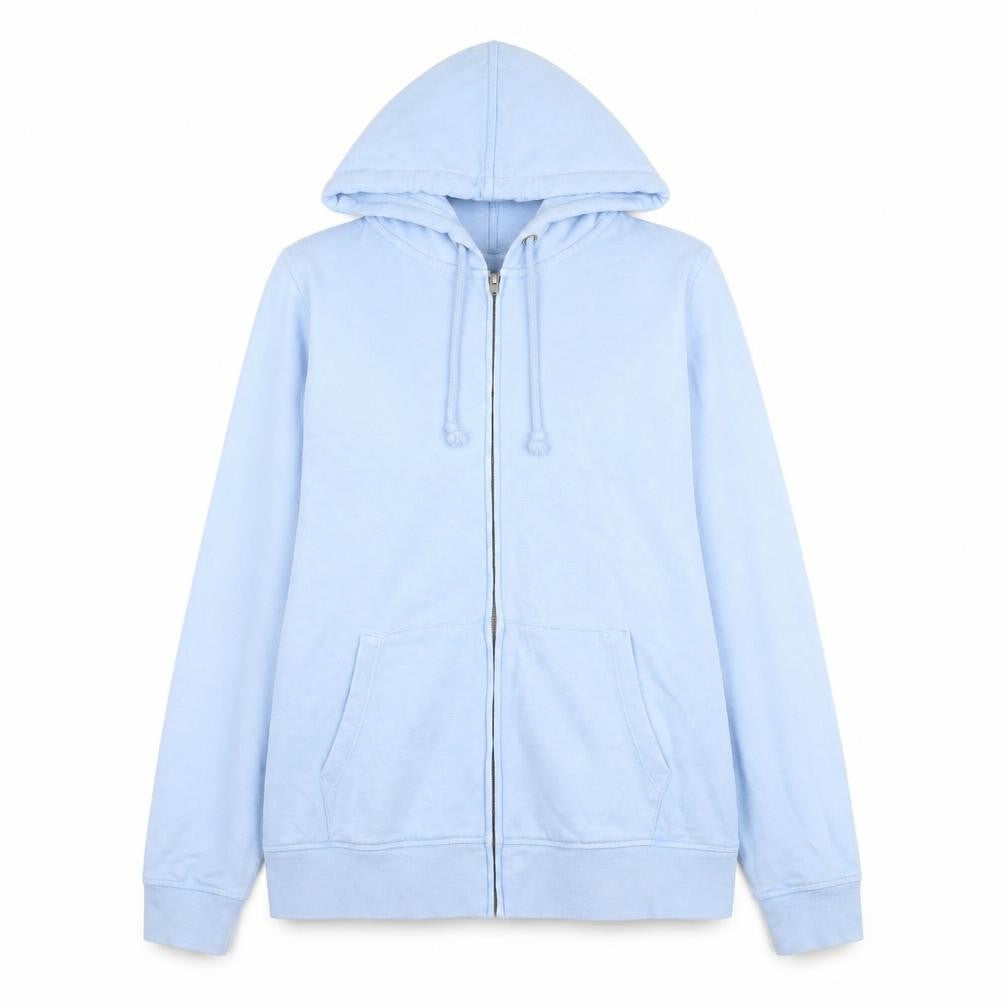 Marks and Spencer Women Blue Size 14 Hooded Cotton Zip Jacket