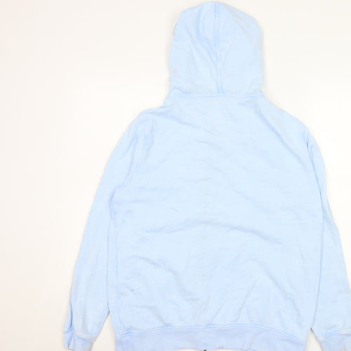 Marks and Spencer Women Blue Size 14 Hooded Cotton Zip Jacket