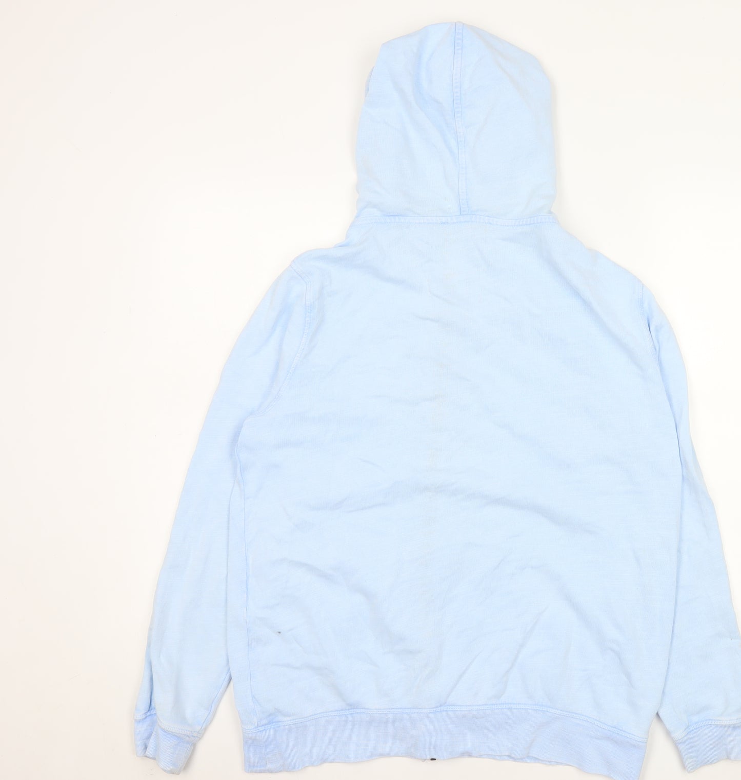Marks and Spencer Women Blue Size 14 Hooded Cotton Zip Jacket