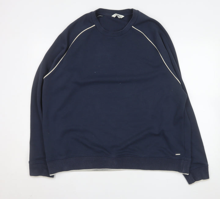 Marks and Spencer Autograph Mens Blue 2XL Pullover Sweatshirt