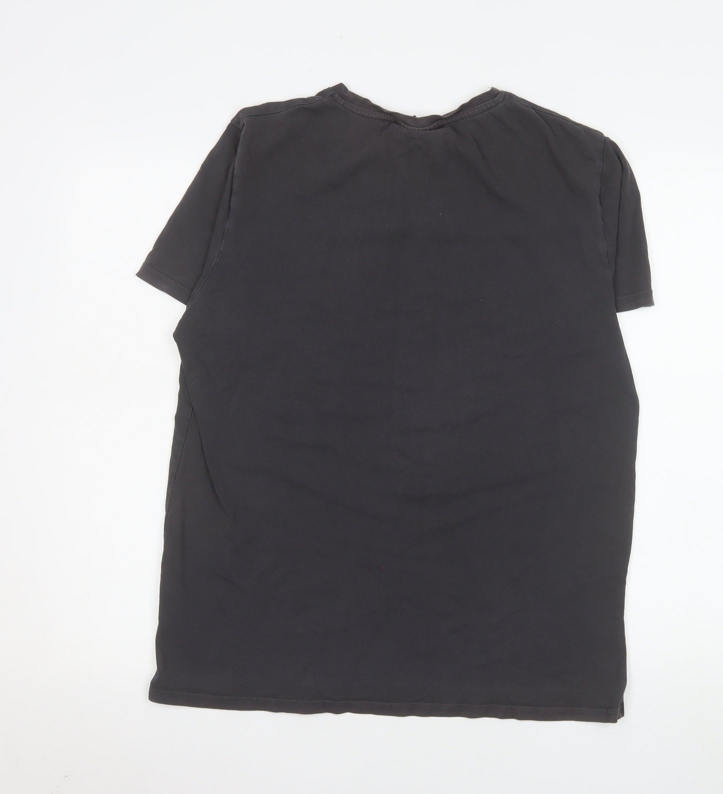 Closure London Men's Black Graphic Short Sleeve Cotton T-Shirt L