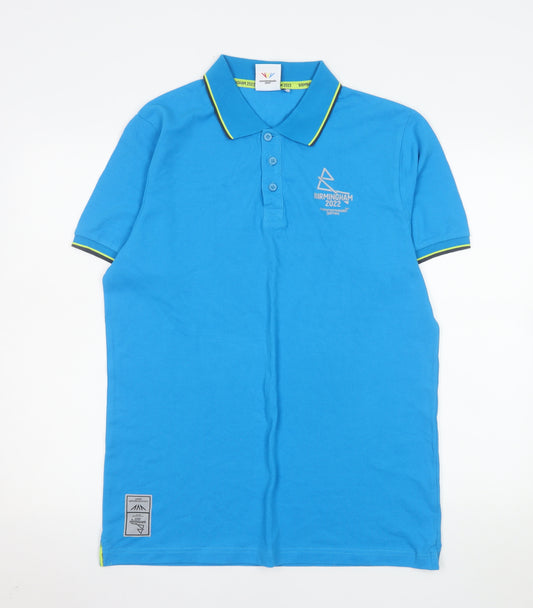 Birmingham 2022 Men's Blue Cotton Polo Shirt Size M