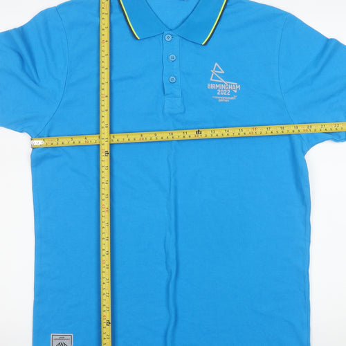 Birmingham 2022 Men's Blue Cotton Polo Shirt Size M