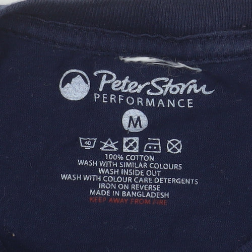 Peter Storm Men's Navy Surf Club Graphic Cotton T-Shirt Medium