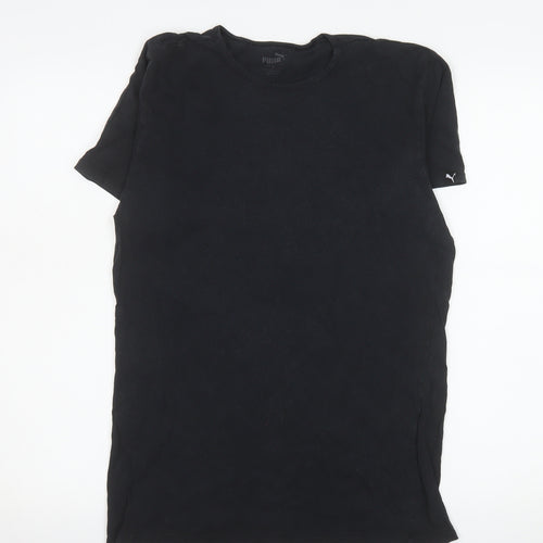 Puma Men's Black Small Short Sleeve Crew Neck Cotton T-Shirt